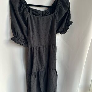 Charming Black open back Dress